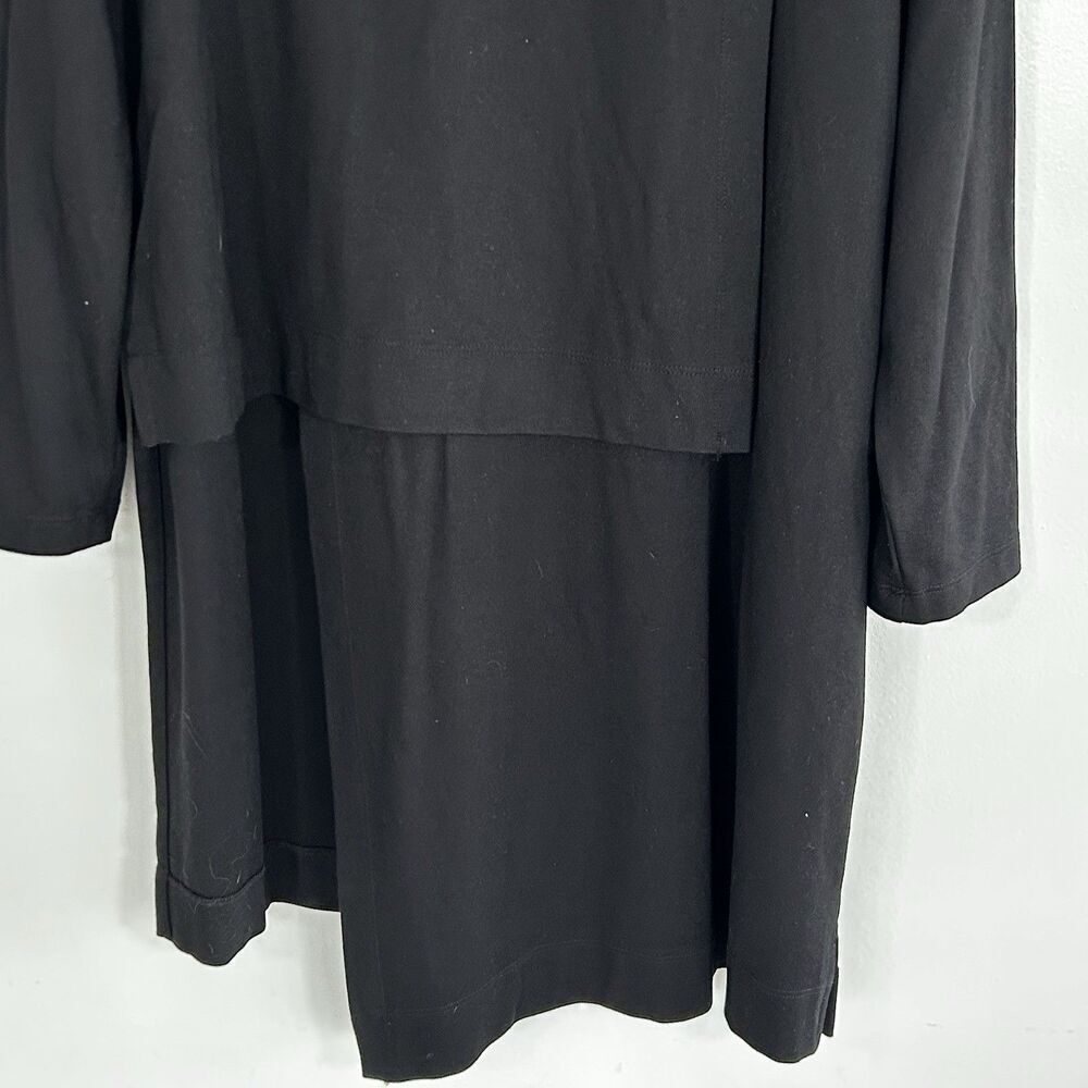 Bryn Walker Pita Modal Ponte Cowl Neck Tunic Top Asymmetric Peak Hem Medium - Picture 4 of 10